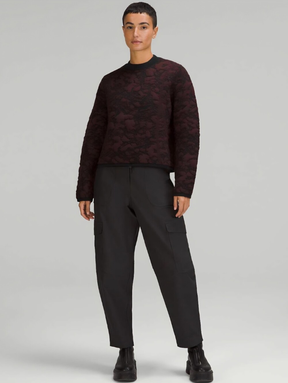 Lululemon Jacquard Multi-Texture Crew Neck Sweater